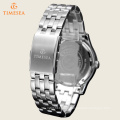 Women′s Silver Black Tone Dress Stainless Steel Quartz Watch 71175